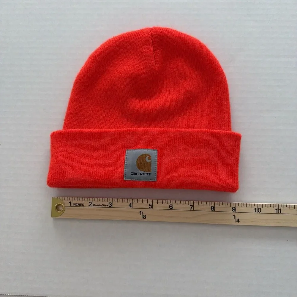 Carhartt Unisex Safety Orange Cuffed Beanie Hat One Size gorpcore workwear